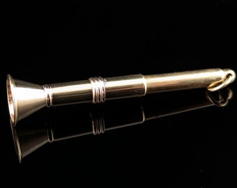 Vintage 9ct gouden sigarenpiercer, hanger, sigarengereedschap