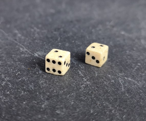 Antique Georgian Bone Dice Miniature Etsy