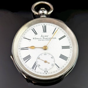 Antique silver pocket watch, Victorian