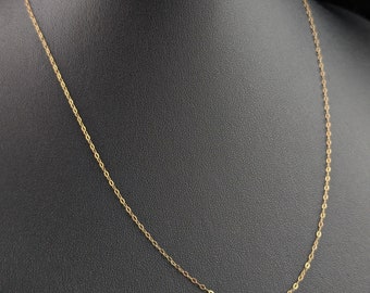 Vintage 9ct gouden geelgouden traceketting, fijn, sierlijk