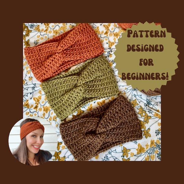 Totally Twisted Ear Warmer Crochet Pattern | Ear Warmer Pattern | Crochet Headband | Fall Crochet Pattern | PDF Pattern | Instant Download