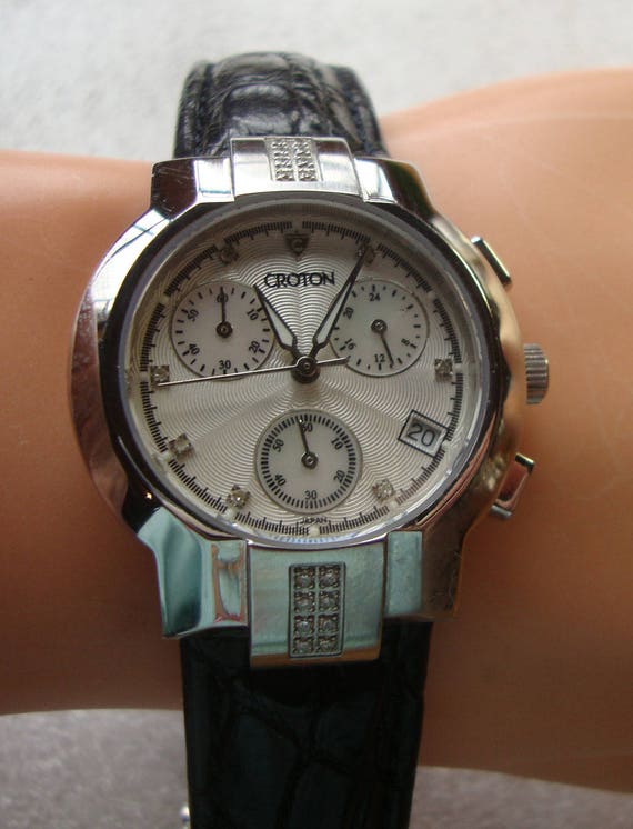 croton diamond watch