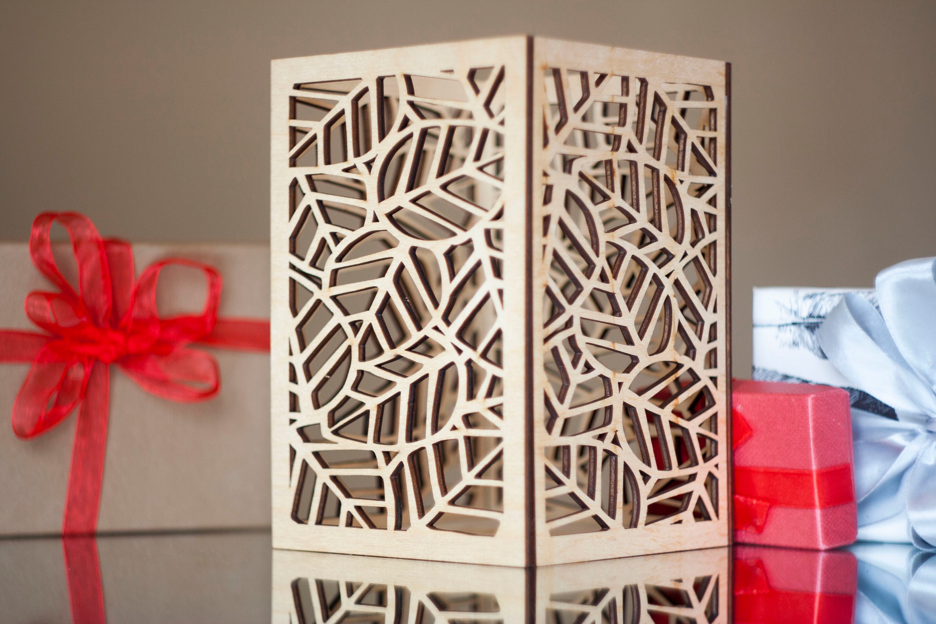 Wood Candle holder Tea light Lantern. Candle Holder Laser Cut Etsy