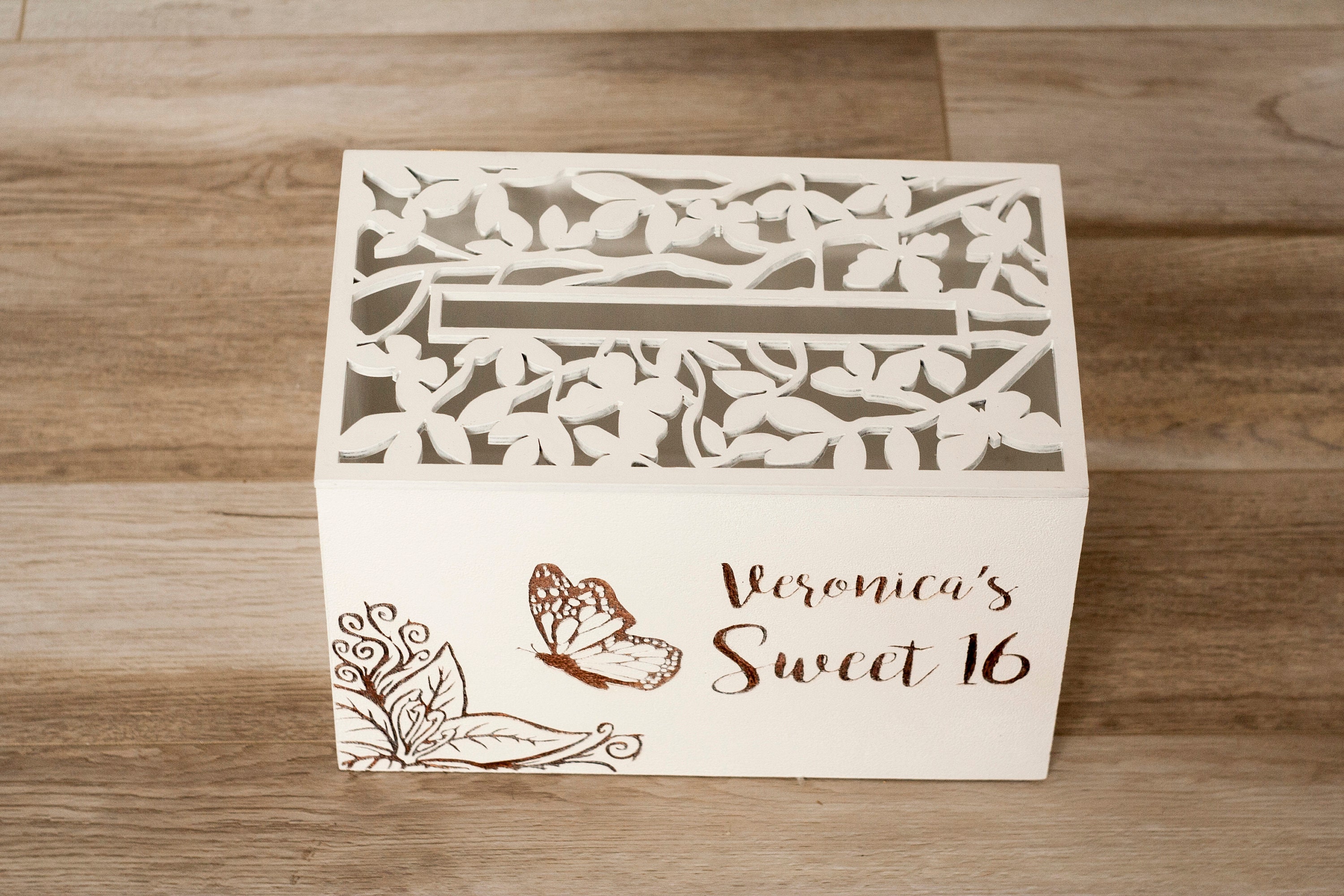 Custom Sweet Sixteen Birthday Card Box. Sweet 16 Birthday - Etsy