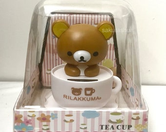 Rilakkuma Teacup/Coffee Cup Head Bobbing Car Dashboard Ornament/Home Desk Decor Kawaii San-X
