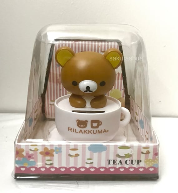 Rilakkuma Teacup Coffee Cup Bobbing Car Dashboard Ornament/home
