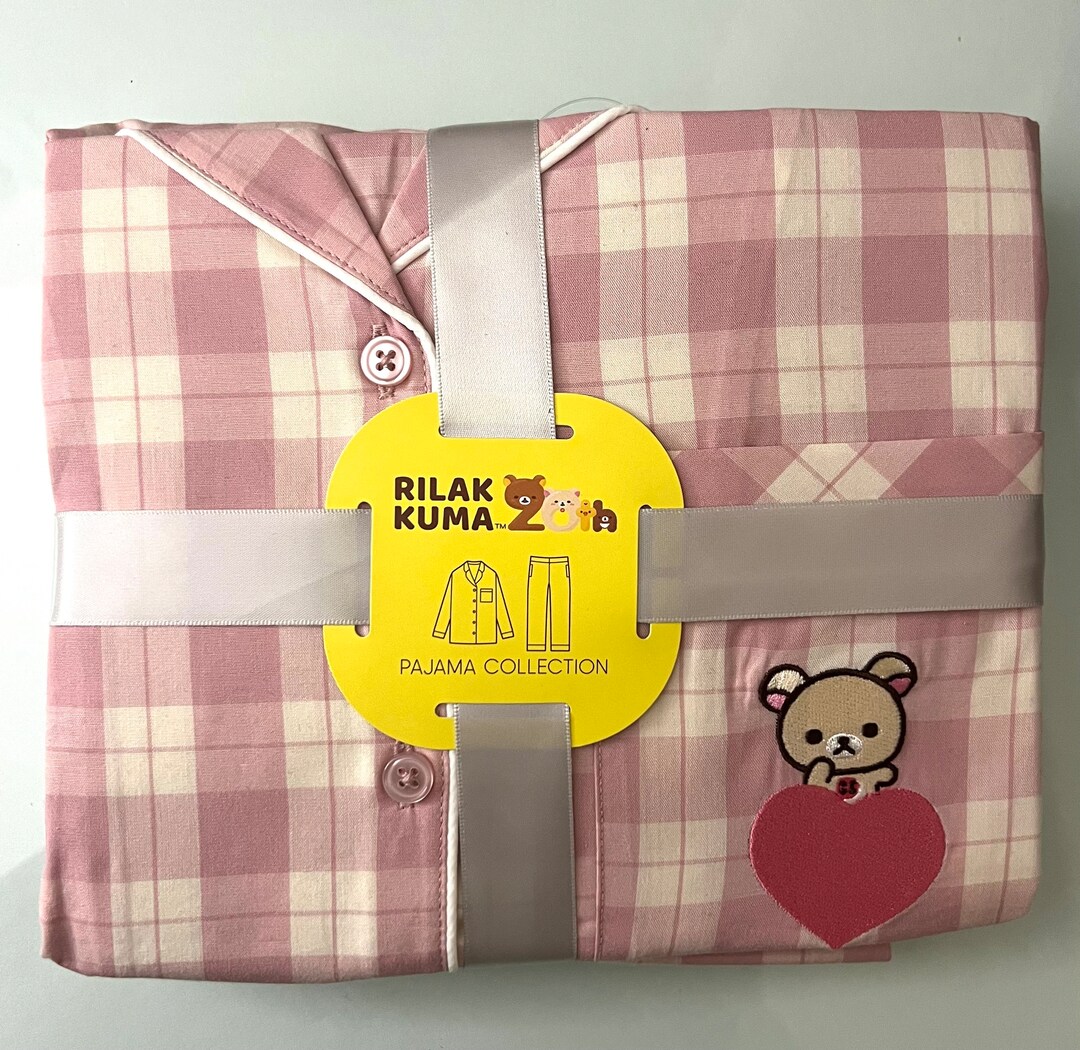 Rilakkuma X Gu Collaboration Pajama Sets Pink & Brown Official and ...