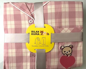 Rilakkuma x Gu Collaboration Pajama Sets! Pink & Brown Official and Imported