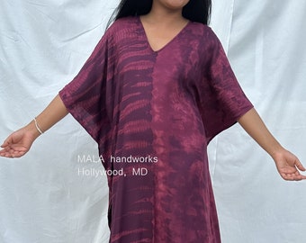 Purple w/Light Purple Kaftan One-Size-Regular N-34