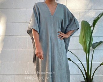 Cotton gauze caftan Clearance