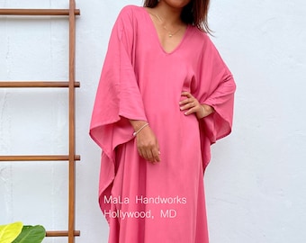 Pink Kaftan  caftan  beach  resort wear A-61