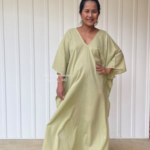 O-6 Cotton gauze kaftan