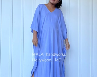 A-57 Lavendel Kaftan kaftan strandresort semester kryssning poolparty lounge hem arbete hemifrån