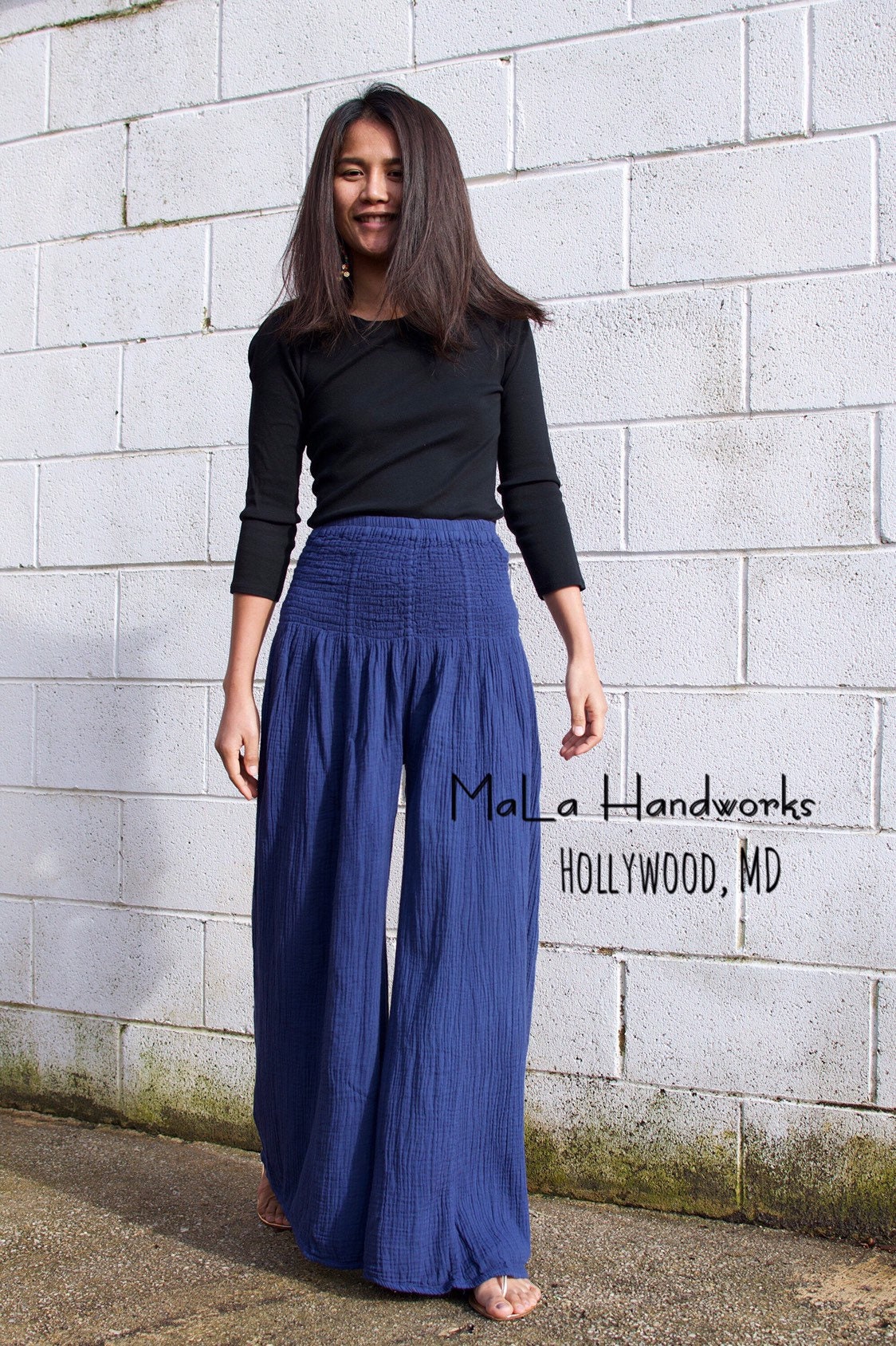 Petite gauze pants hotsell