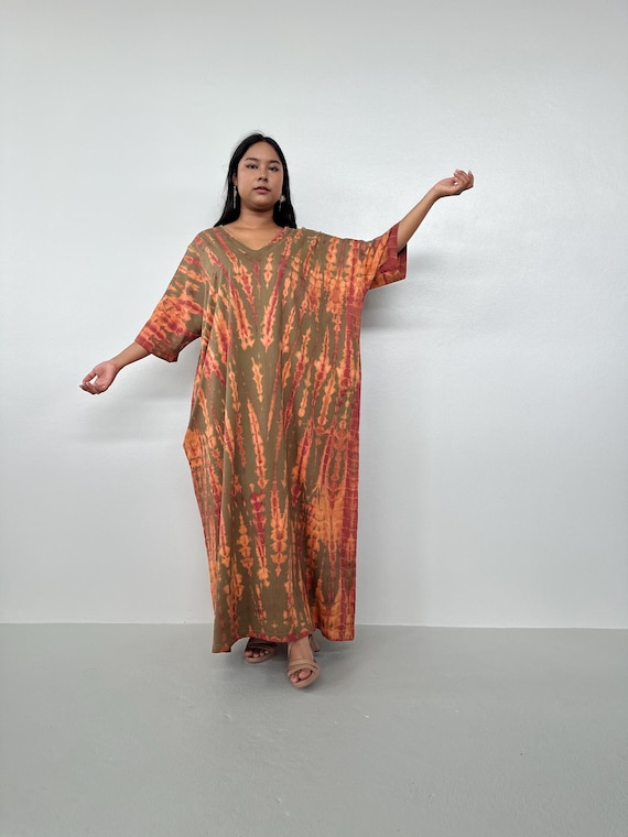 jersey kaftan dress Cotton jersey kaftan dress, cherry