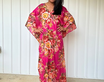 E-35 Cotton Printed kaftan,Beautiful dress,Caftan, Lounge wear, Roomy dress, Grown dress, Cotton fabric kaftan, Cocktail dress,Swimming suit