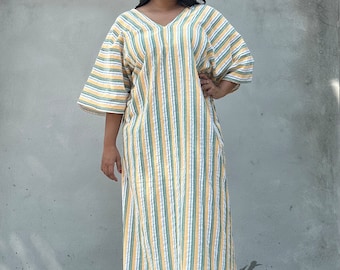 ES-2 COTTON KAFTAN, Summer kaftan , Beautiful dress,Caftan,Lounge wear, Boho clothing, Grown dress,Indian fabric kaftan,Resort wear
