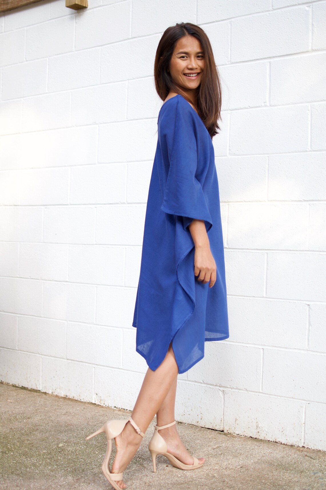 FG Gauze Midi Kaftan Tunic Gauze dress Lounge wear Beach Etsy