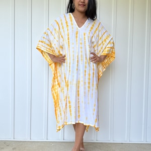 FR-25 Rayon Kaftan Tunic,Resort,Tie dyed, Beach wear, Lounge wear, Beach wear tunic, Summer dress, Poncho dress, Top tie dyed, Resort kaftan