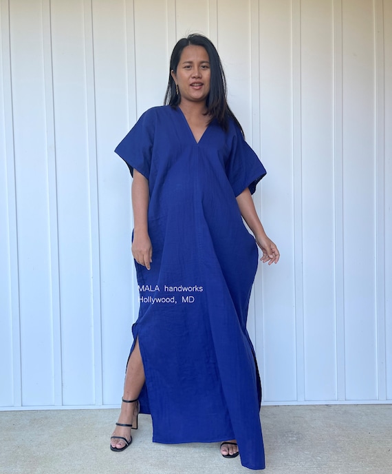 DG-6 Blue Indigo Kaftan Double Gauze Kaftan - One Size Fit Cotton Kaftan - Etsy Israel DG-6 Blue Indigo Kaftan Double Gauze Kaftan - One Size Fit Cotton Kaftan - Etsy Israel