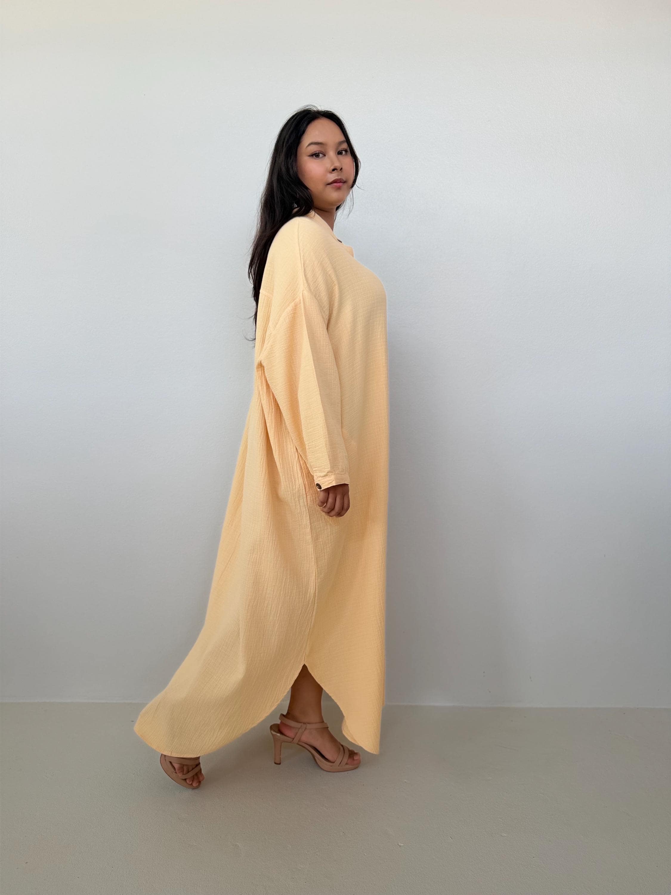 chinese dress ladies Zuri Women's Goldenrod African Print Dress, 1x / Standard