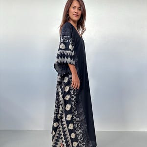 green emerald velvet dress Jaylene Button Down Kaftan Maxi Dress