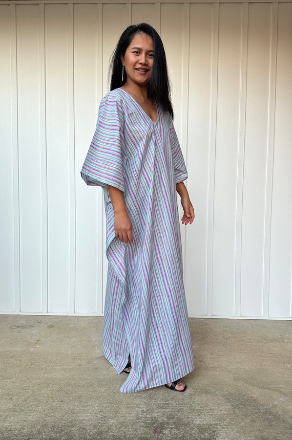 E 60 Cotton Printed kaftan Beautiful dress Caftan Lounge wear Roomy dress Grown dress Cotton fabric kaftan Cocktail dress Swimming suit