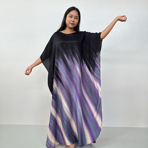 C- SILK COTTON KAFTAN, Batik kaftan, Hand painted kaftan, Dress batik, Caftan dress, Cocktail party dress, House warming dress, Resort wear