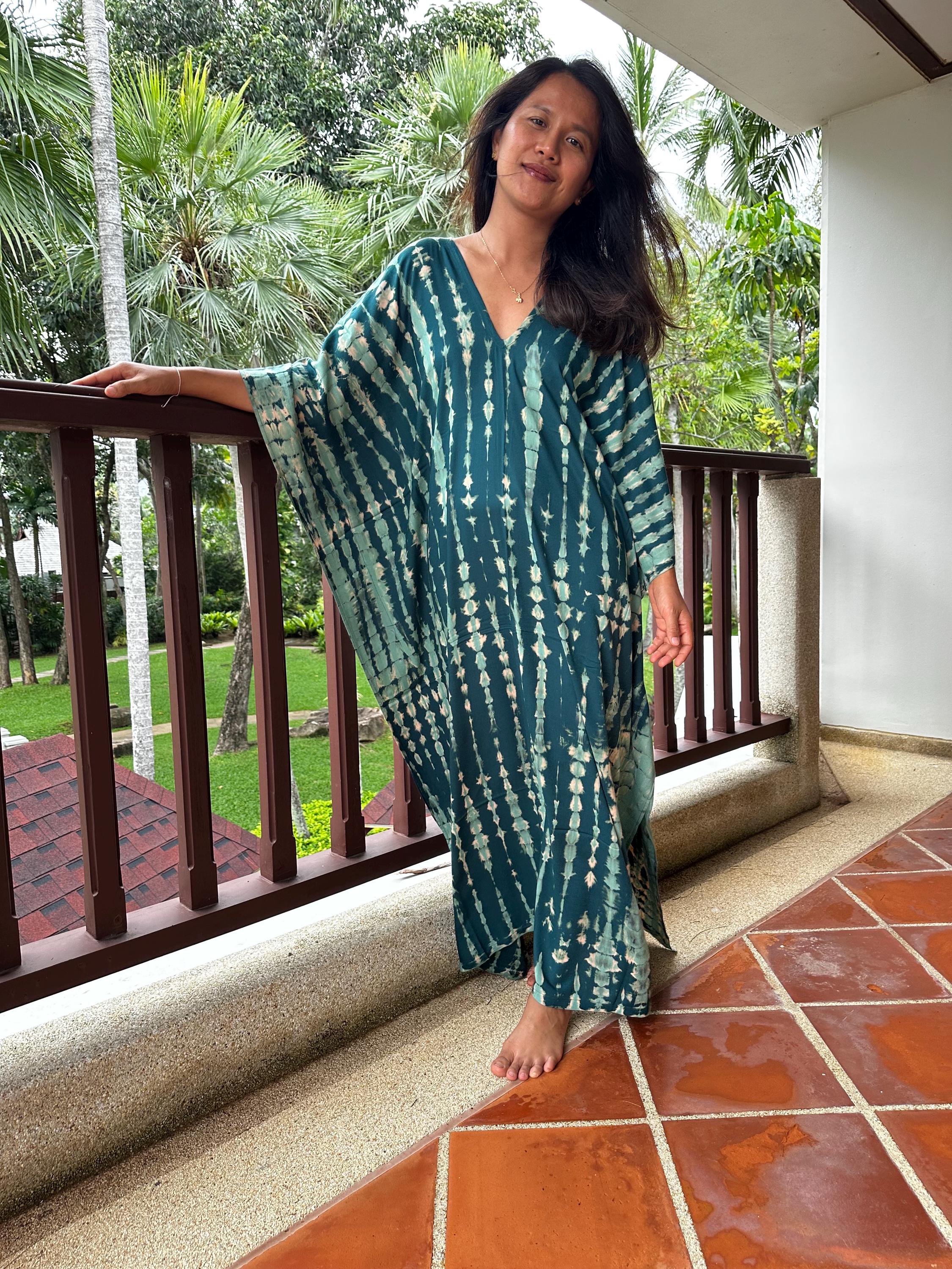ワンピース Shibori Tie-Dyed Cotton Jersey Dress Buy Ocean Blue Shibori Tie-Dye Cotton Gathered Maxi Dress