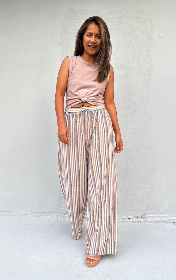 Palazzo Pants With Pockets TS-1 Flowy Pants, Wide Leg Trousers