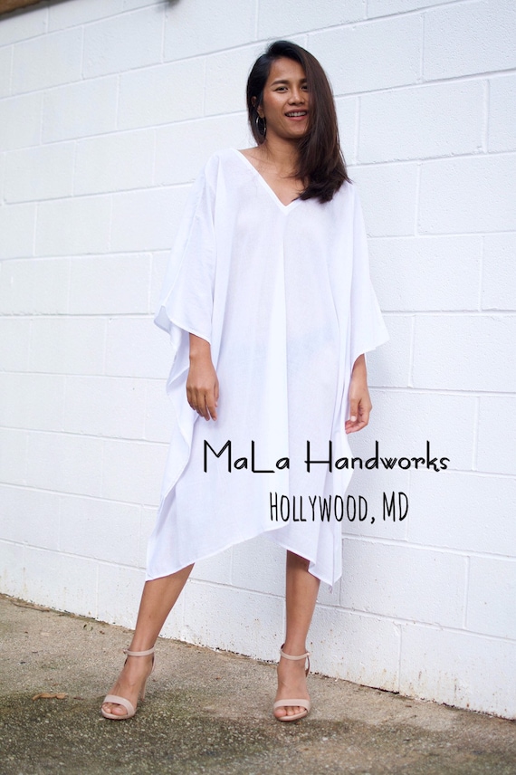 Plus size white gauze dress hot sale