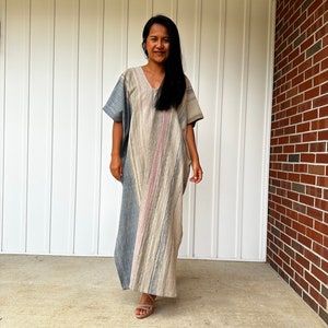 Hand woven, Natural dye yarn, Cotton woven