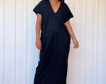 Alisa-2 Black Kaftan Dress Caftan