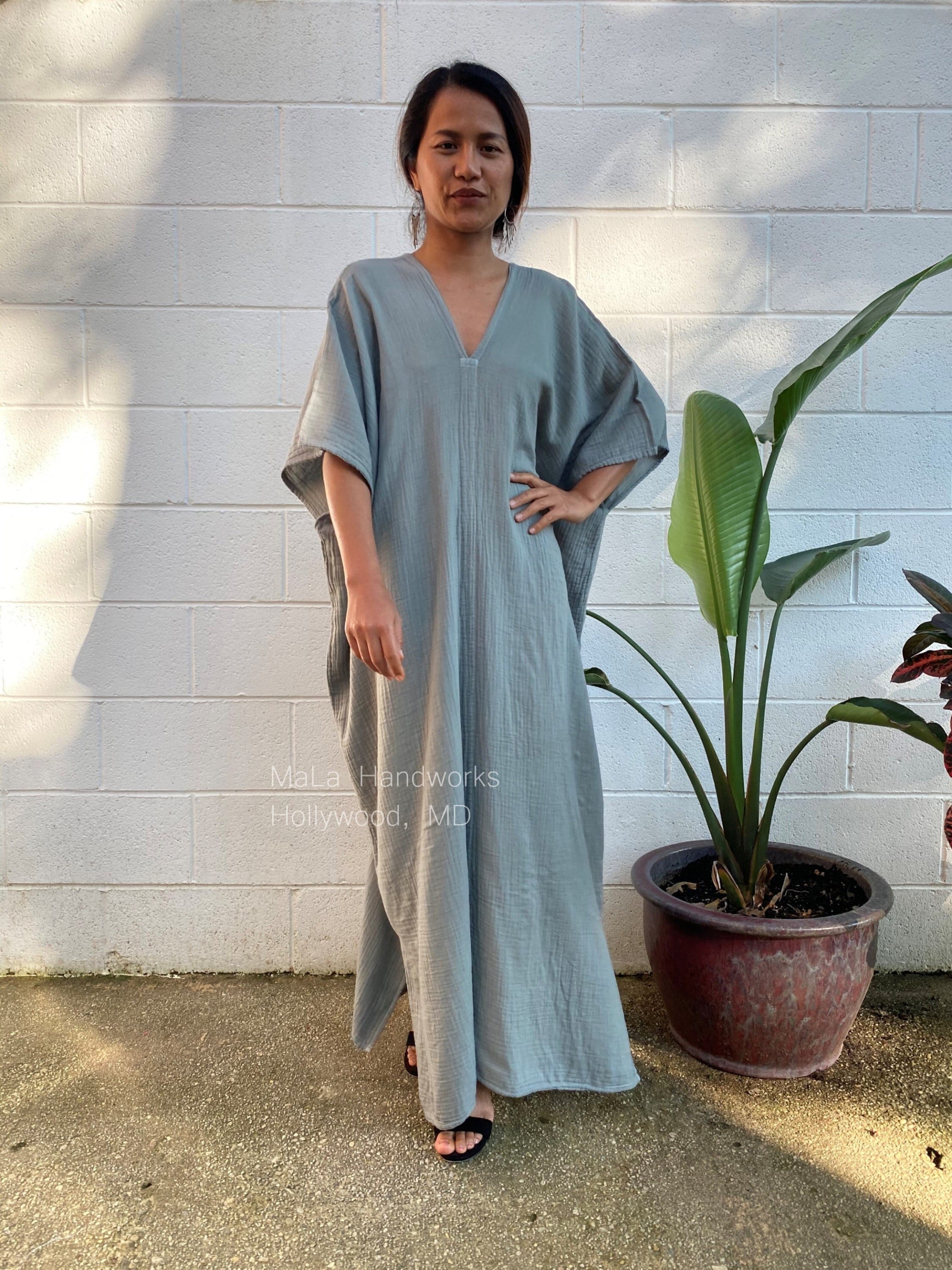 chinese dress ladies Paradise Maxi Cotton Kaftan Dress main image 0