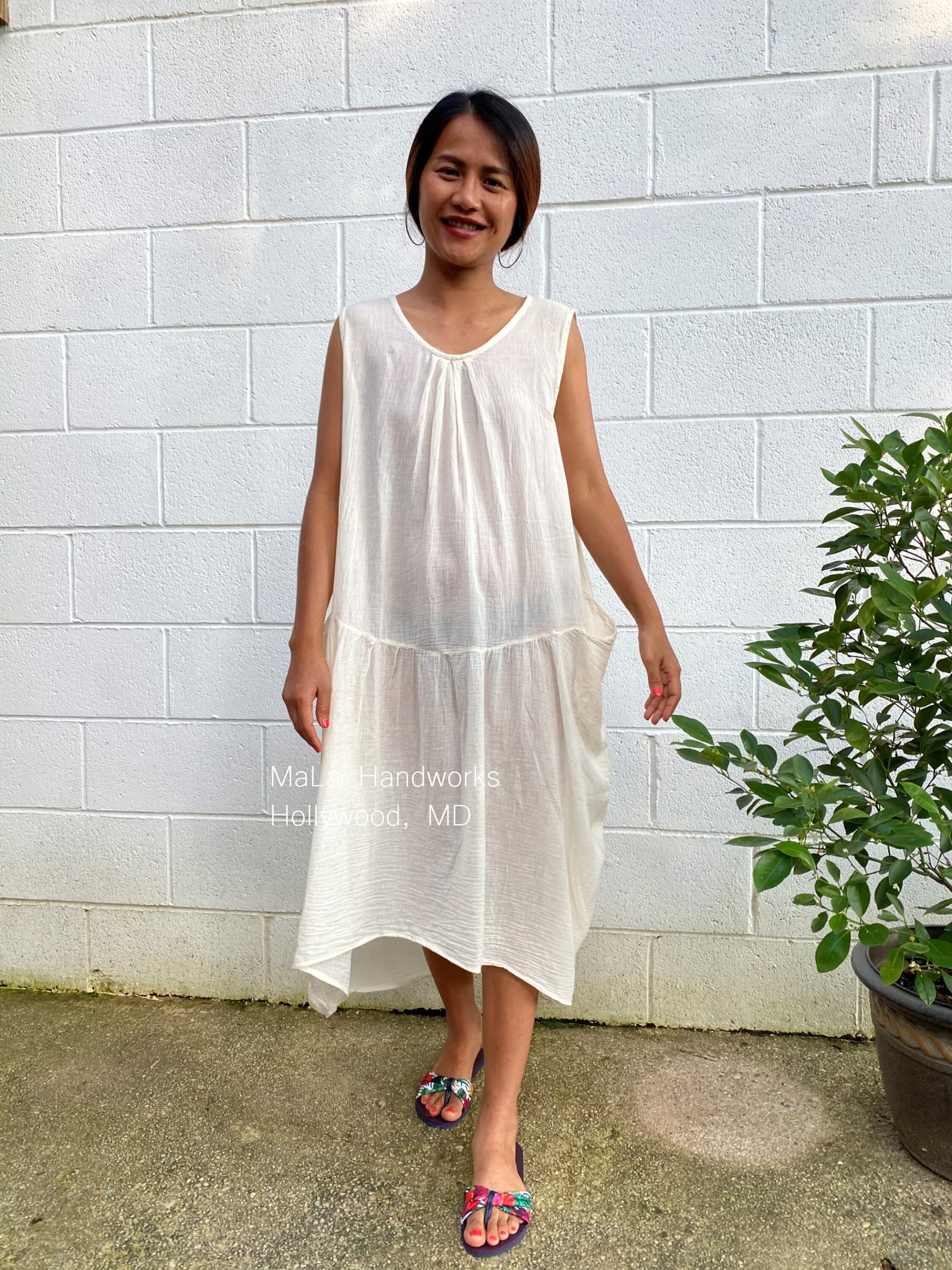 高級感 Z-2 Natural White, Beach Wear, Lounge Wear, Gauze Dress パンツ