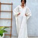 O-12 Off White Sheer Cotton Gauze Kaftan, Caftan, Long Beach dress, Beach party dress, Pool party dress, Sheer dresses, Length option