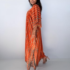 black and orange tie dye dress Pink/Orange Tie-Dye Print Maxi Dress Kirsty's Kloset