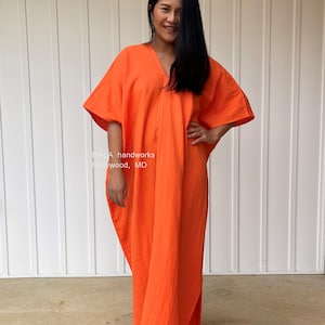 Burnt Orange Plus Size Dress - Etsy