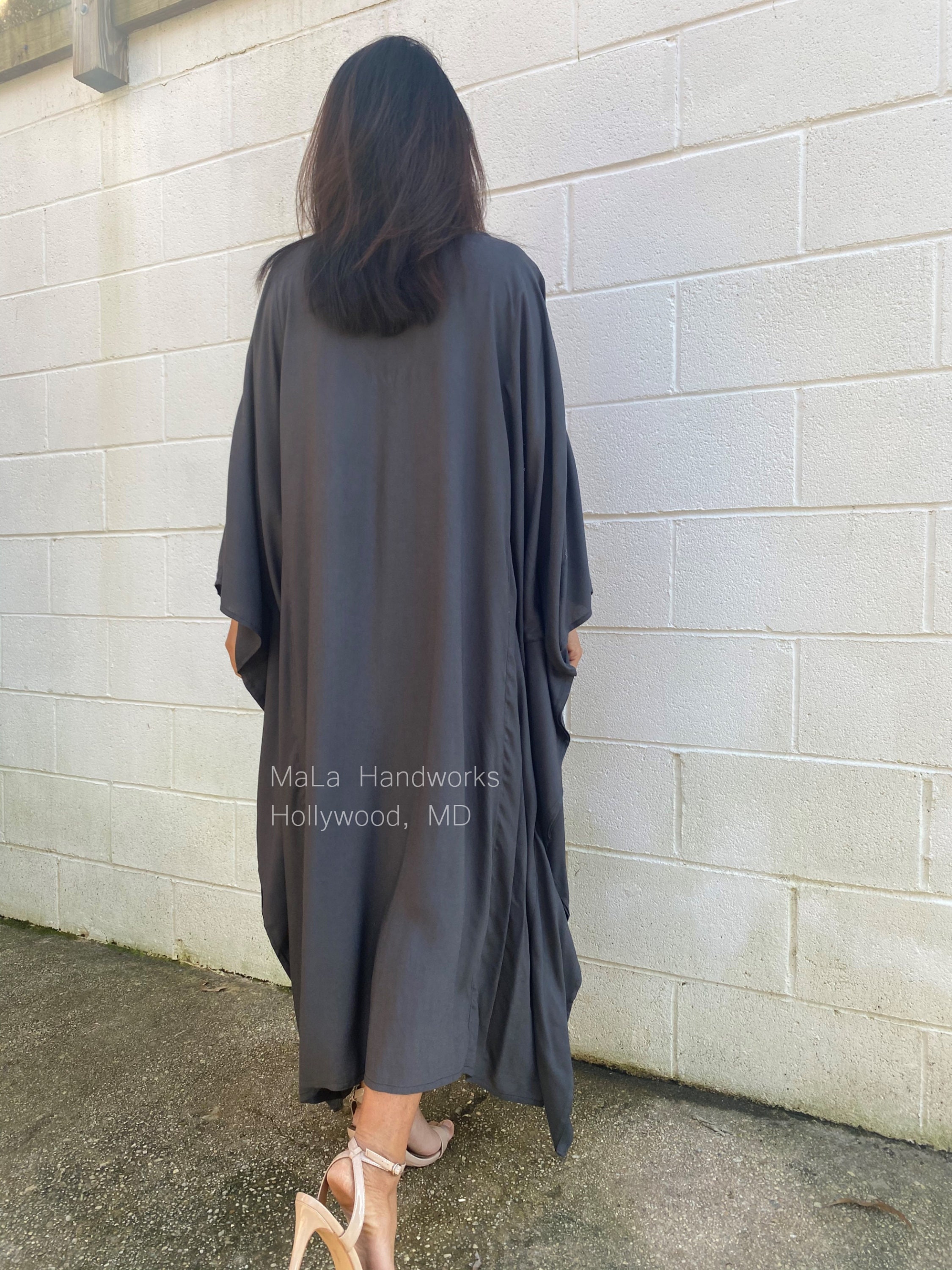Grey Tribe Abstract button Kaftan