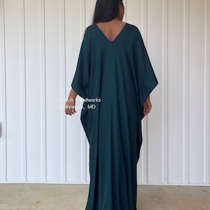 A-79 Green Kaftan Home Dress Versatile Dress Beach Wear - Etsy