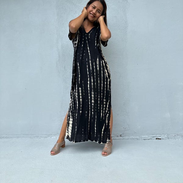 Caftán pequeño para mujer CJ/Callie ~ Vestidos de verano para mujer, caftanes de vacaciones para mujer, vestido de cóctel largo, ropa de verano, ropa de playa