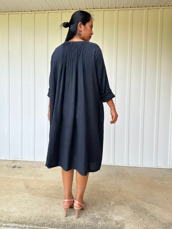 Bree Double Gauze Cotton Dress Plus Size Clothing Womens Summer Dresses Caftans for Women Beach Kaftan Wedding Guest Dress Etsy UK