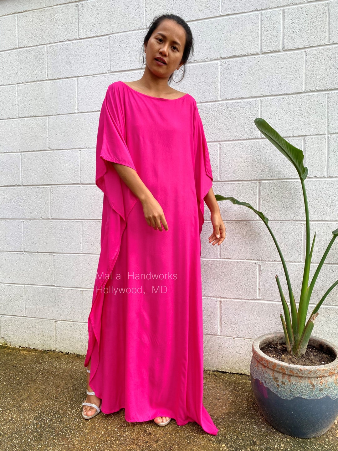women's blue formal dress Designer Kaftan Khaleeji Thobe Caftan with Bell sleeve