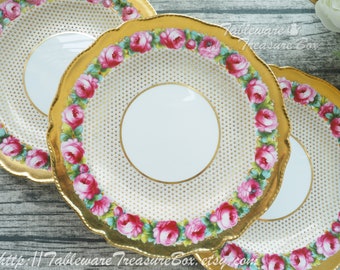 ヴィンテージ ロイヤル ルドルシュタット プロイセン ローズブーケ