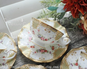 1 of 4 - Nakatoh Japan Teacups and Saucers