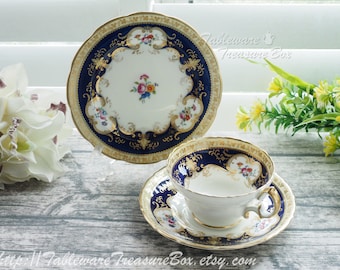 Cauldon T6917 x Harrod Tea Cup, Saucer and Plate