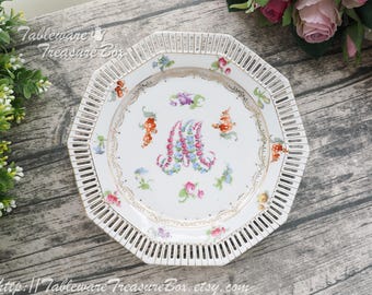 Bavaria Marie Antoinette Reticulated Plate