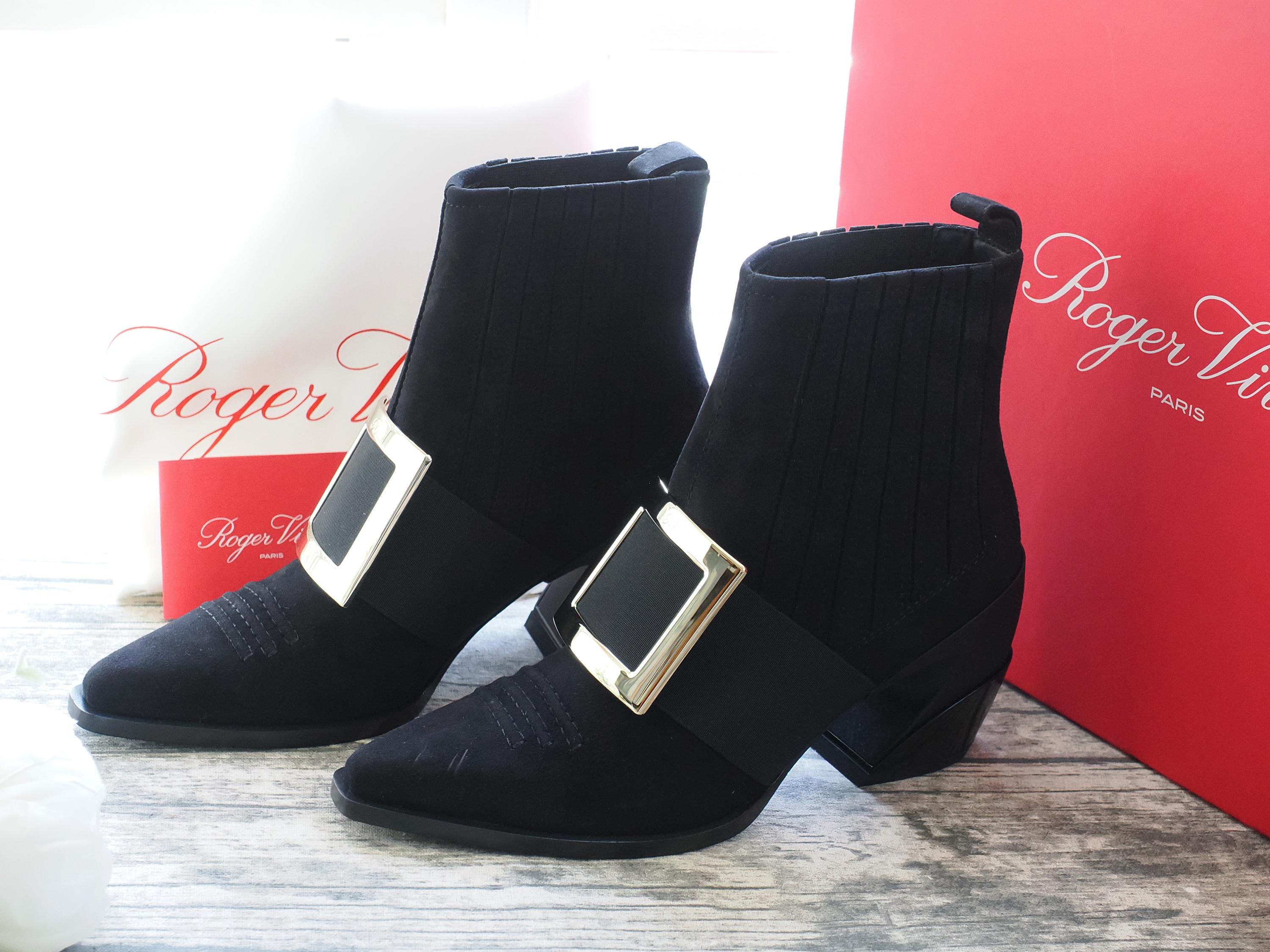 【関税&送料込】Roger Vivier Ankle Boots Roger Vivier Viv Tex Ankle Boots - Etsy