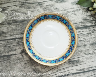 Antique Minton Aesthetic Movement Painted Cloisonne Saucer
