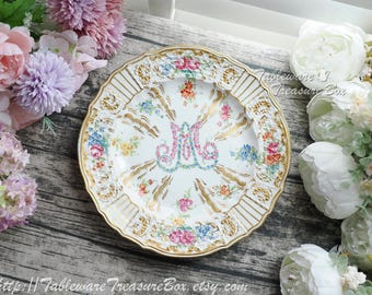 Antique Marie Antoinette Cabinet Plate